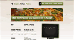 Desktop Screenshot of mytexasroyalpizza.com